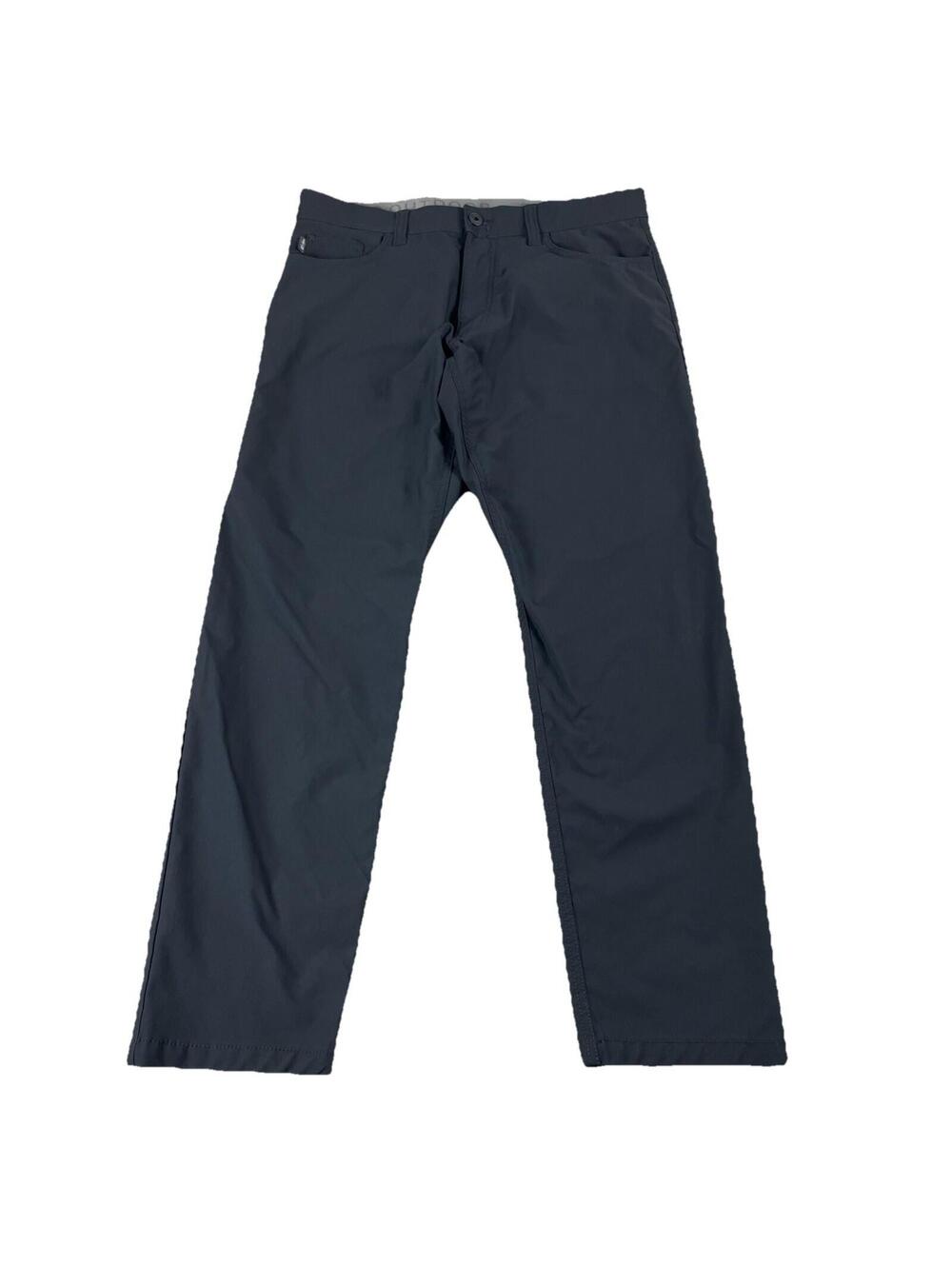 Bass Outdoors Nylon Hiking Pants Men's 34 X 30 / Black Stretch Comfort Band